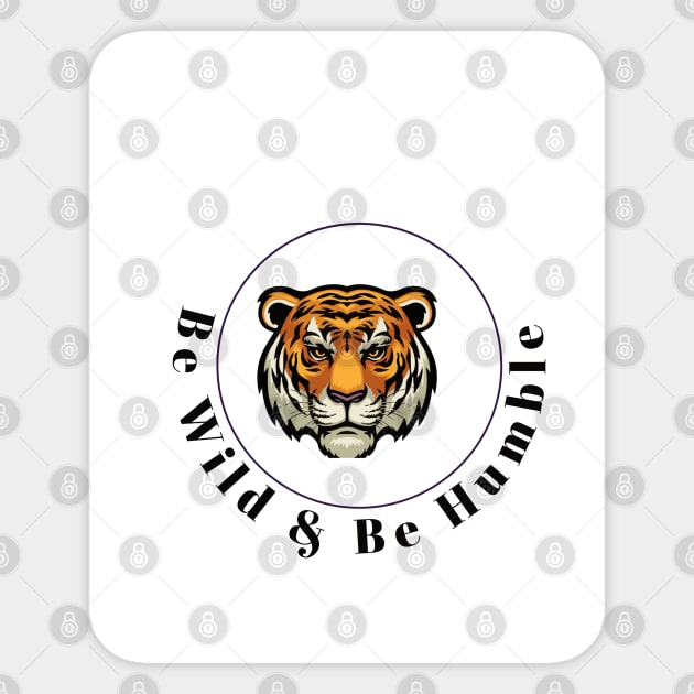 Pillow with tiger picture Sticker by Phyloo Premium 